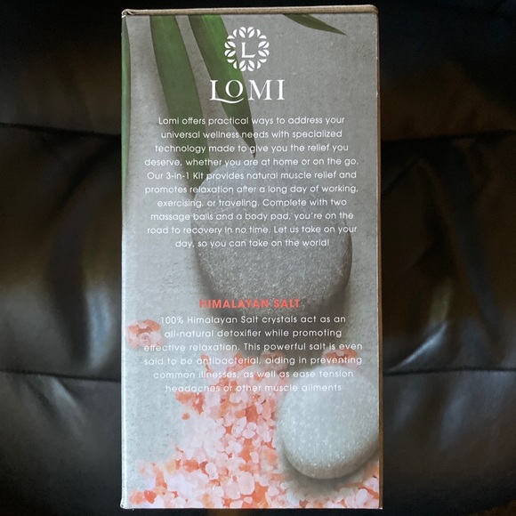 Lomi Hot + Cold Therapy Himalayan Salt Pad + Massage Balls 3-in-1 NEW! - Picture 7 of 9
